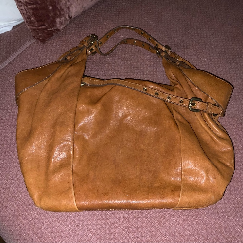 Kooba Cognac Leather Shoulder Bag